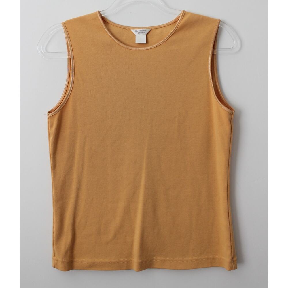 Christopher & Banks Womens Layer Your Look Tank Size M Yellow Pre-Owned